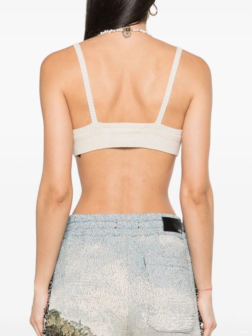 Affordable Alanui triangle bralette ribbed Women 0324